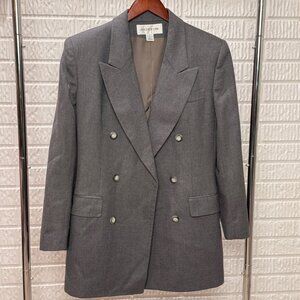 Jones New York Double-Breasted Vintage Wool Blazer Eclectic Grandpa